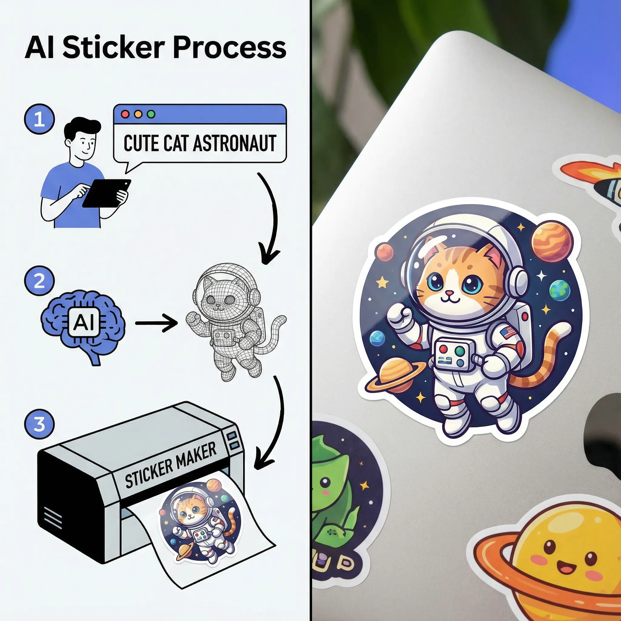 Nano Banana Pro sticker example